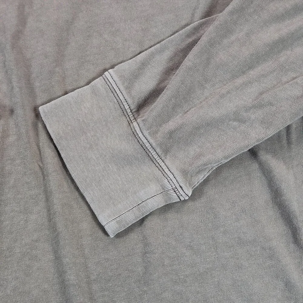 J Crew Henley Shirt Mens Large Brown Vintage Jersey Relaxed Long Sleeve Oarsman